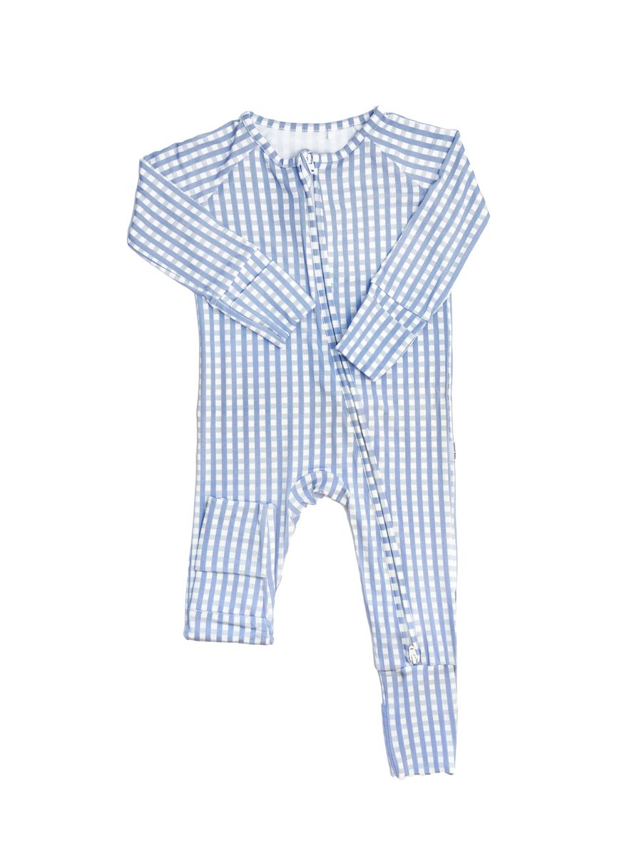 The Uptown Baby Gingham Sleep Romper